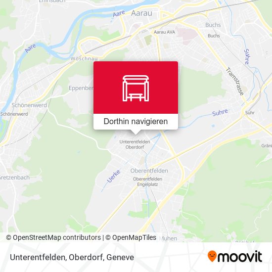 Unterentfelden, Oberdorf Karte