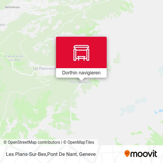 Les Plans-Sur-Bex,Pont De Nant Karte