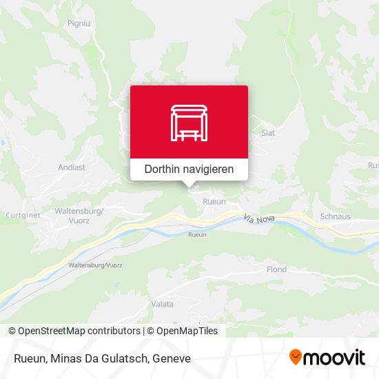 Rueun, Minas Da Gulatsch Karte