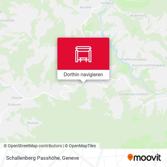 Schallenberg Passhöhe Karte