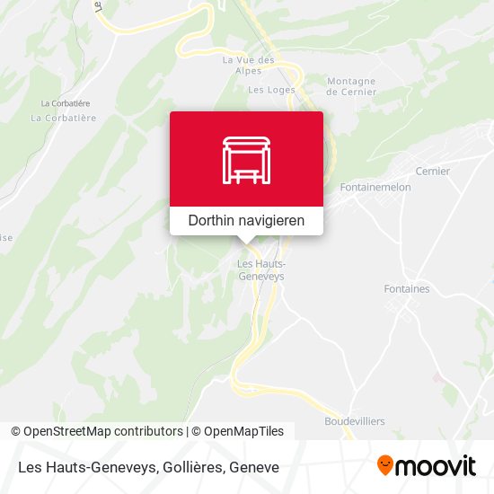 Les Hauts-Geneveys, Gollières Karte