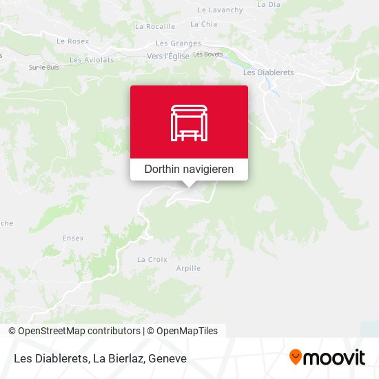 Les Diablerets, La Bierlaz Karte