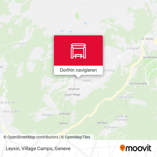 Leysin, Village Camps Karte