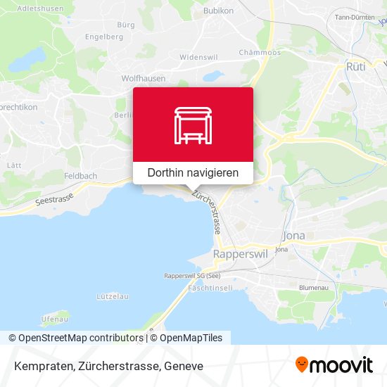 Kempraten, Zürcherstrasse Karte