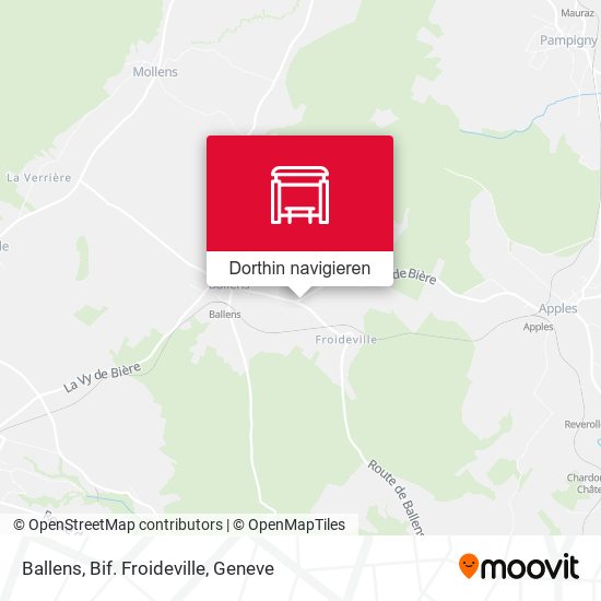 Ballens, Bif. Froideville Karte