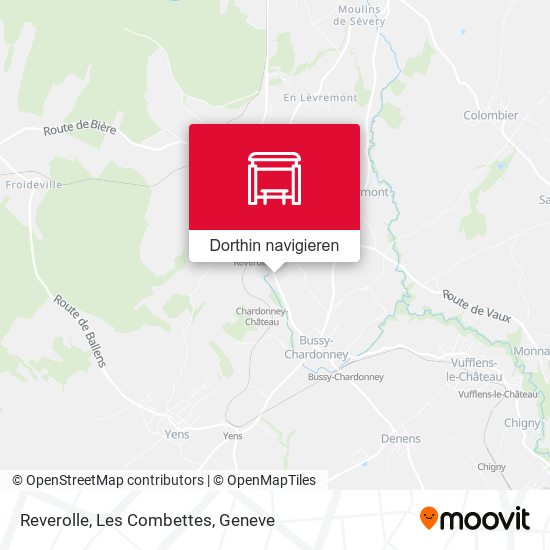 Reverolle, Les Combettes Karte