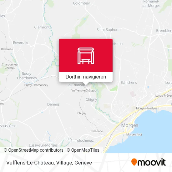 Vufflens-Le-Château, Village Karte