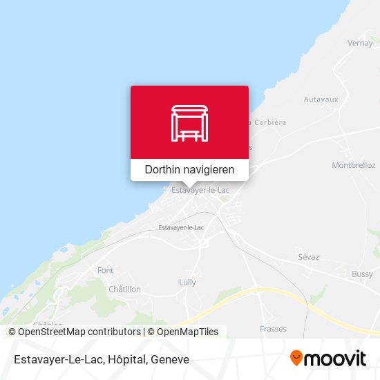 Estavayer-Le-Lac, Hôpital Karte