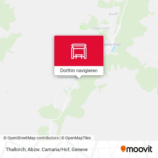 Thalkirch, Abzw. Camana/Hof Karte