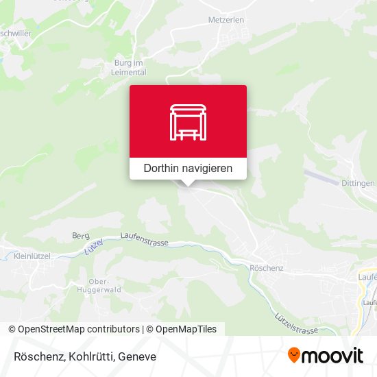 Röschenz, Kohlrütti Karte