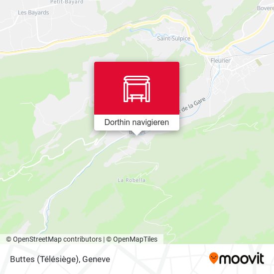 Buttes (Télésiège) Karte