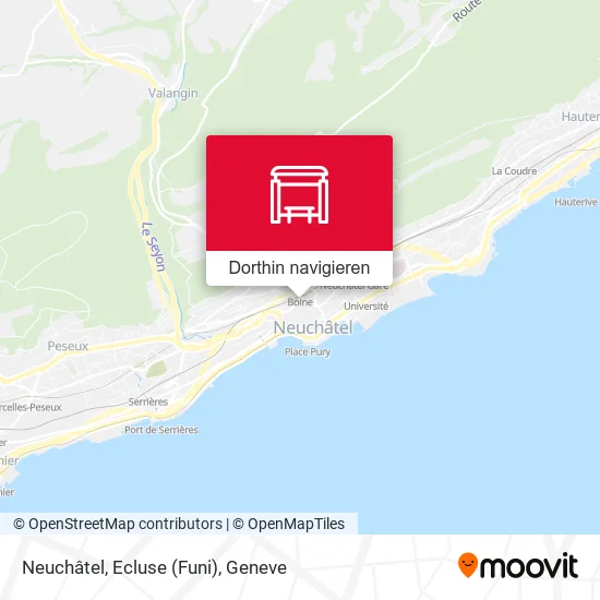 Neuchâtel, Ecluse (Funi) Karte