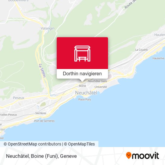 Neuchâtel, Boine (Funi) Karte