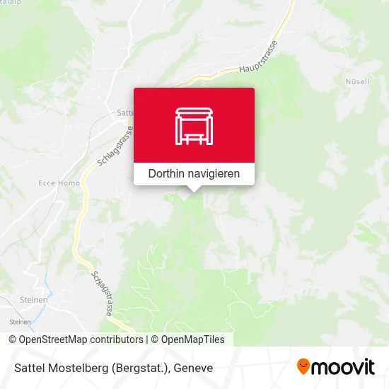 Sattel Mostelberg (Bergstat.) Karte