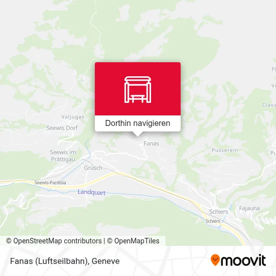 Fanas (Luftseilbahn) Karte