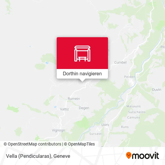 Vella (Pendicularas) Karte
