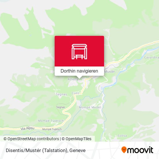 Disentis/Mustér (Talstation) Karte