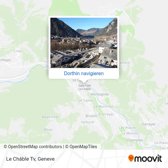 Le Châble Tv Karte
