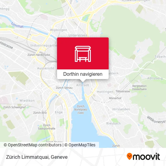 Zürich Limmatquai Karte