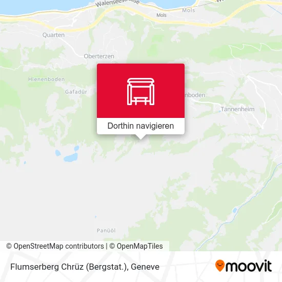 Flumserberg Chrüz (Bergstat.) Karte