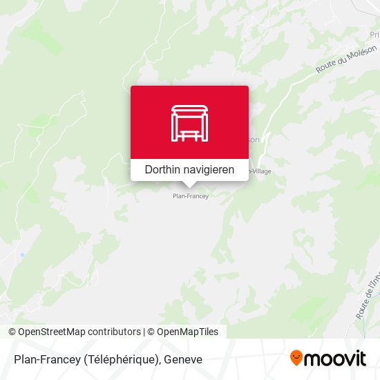 Plan-Francey (Téléphérique) Karte
