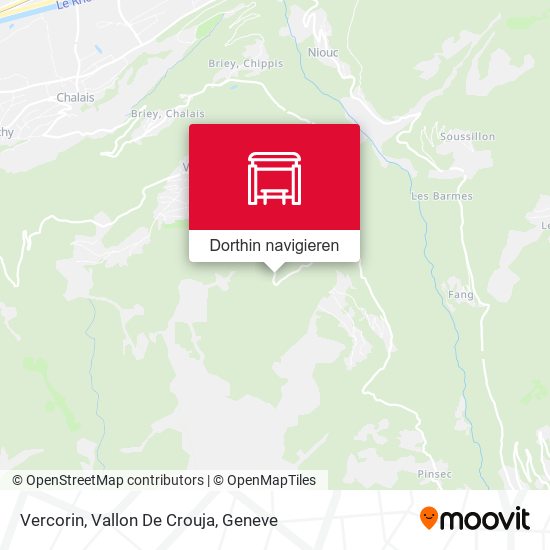 Vercorin, Vallon De Crouja Karte