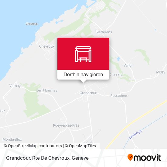 Grandcour, Rte De Chevroux Karte
