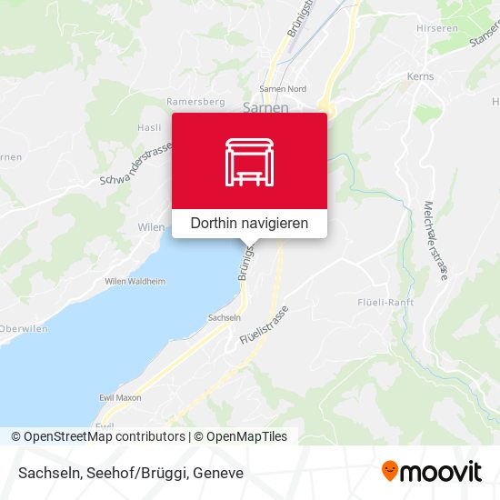 Sachseln, Seehof/Brüggi Karte