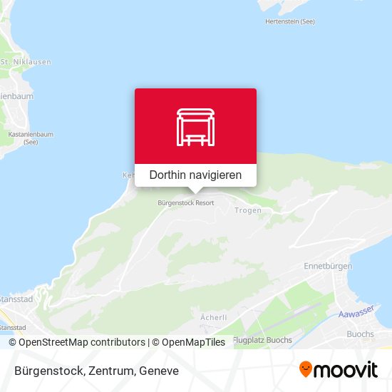 Bürgenstock, Zentrum Karte