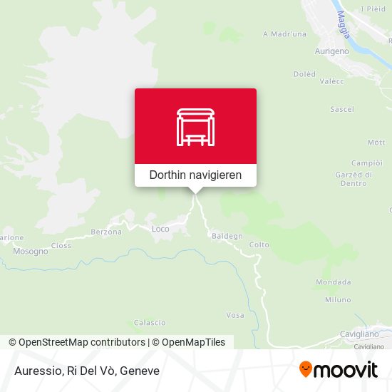 Auressio, Ri Del Vò Karte