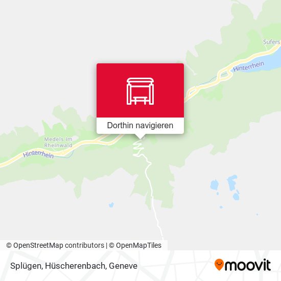 Splügen, Hüscherenbach Karte