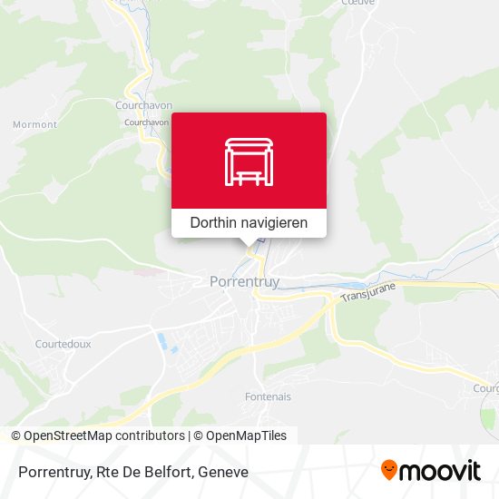 Porrentruy, Rte De Belfort Karte