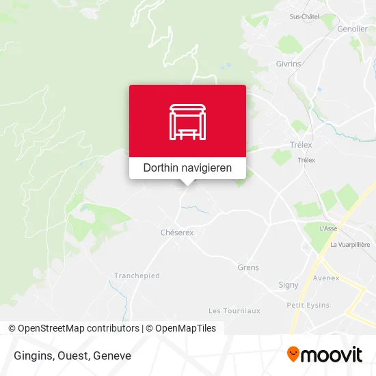 Gingins, Ouest Karte