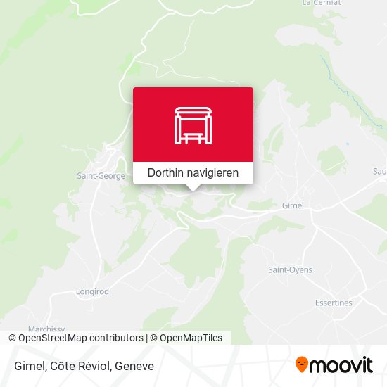 Gimel, Côte Réviol Karte