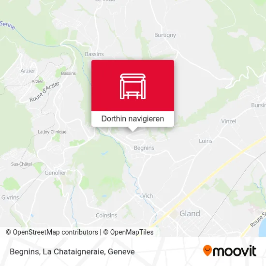 Begnins, La Chataigneraie Karte