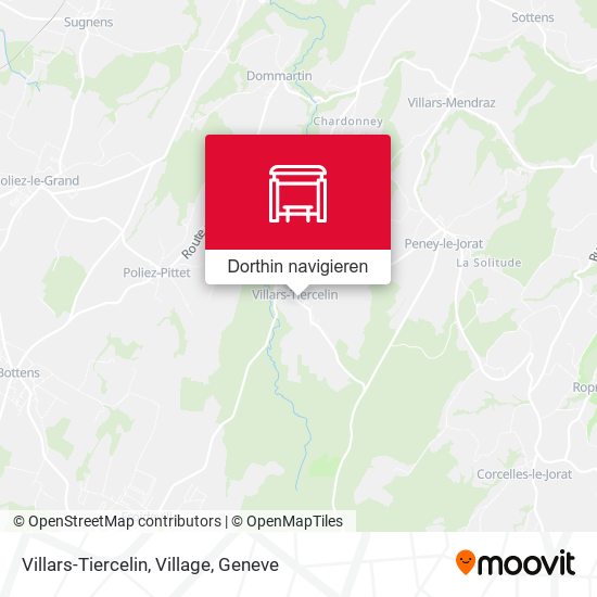 Villars-Tiercelin, Village Karte