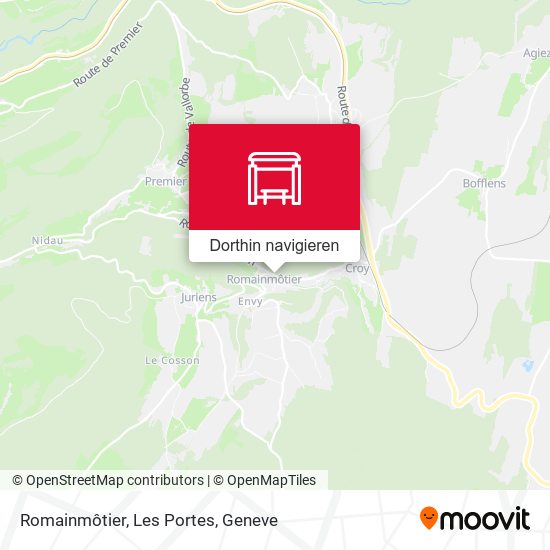 Romainmôtier, Les Portes Karte
