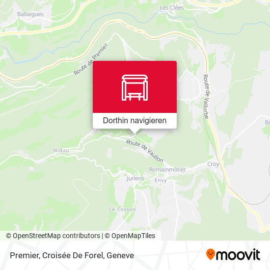 Premier, Croisée De Forel Karte