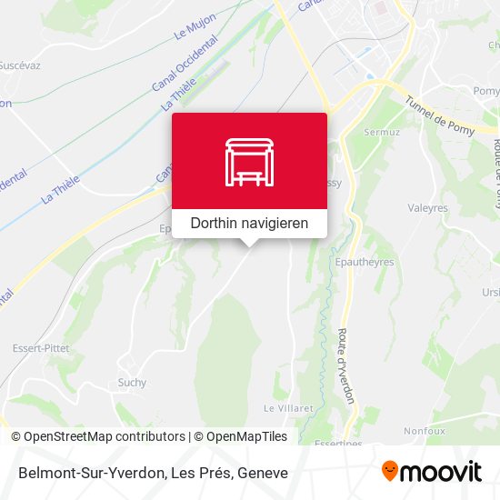 Belmont-Sur-Yverdon, Les Prés Karte