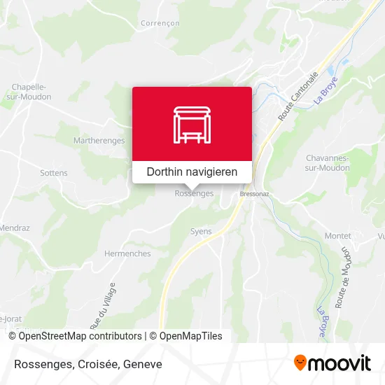 Rossenges, Croisée Karte