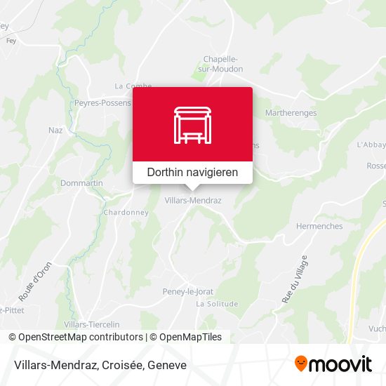 Villars-Mendraz, Croisée Karte