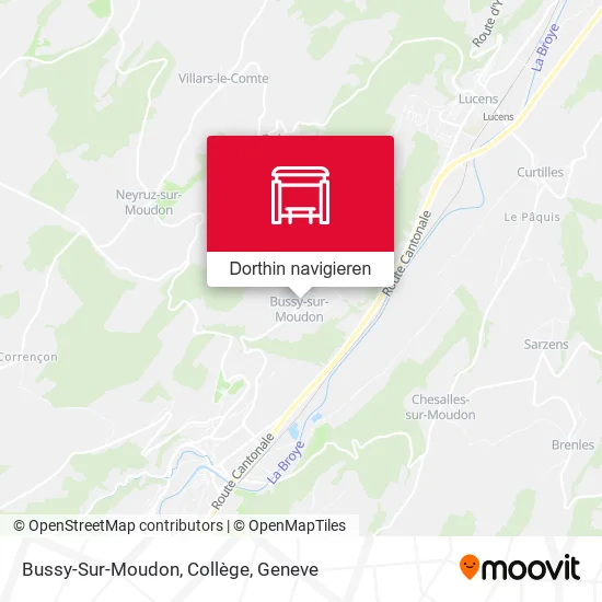 Bussy-Sur-Moudon, Collège Karte