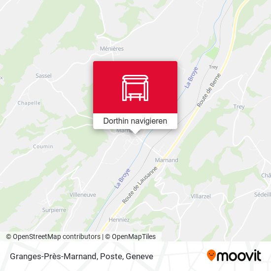 Granges-Près-Marnand, Poste Karte