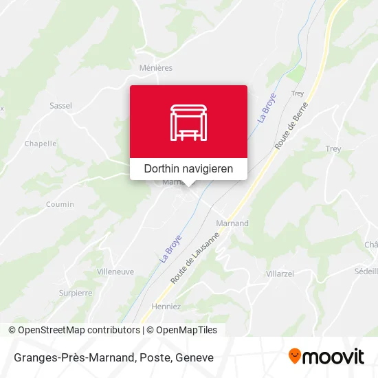 Granges-Près-Marnand, Poste Karte