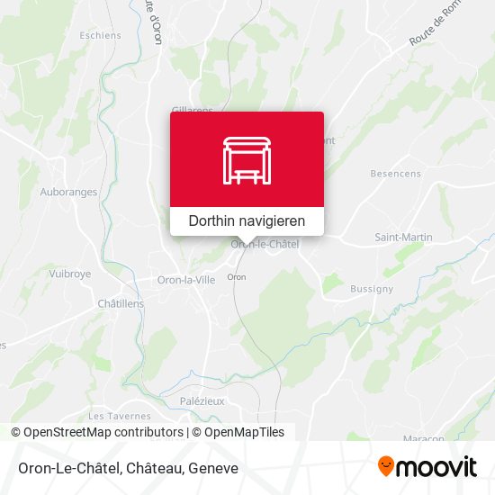 Oron-Le-Châtel, Château Karte