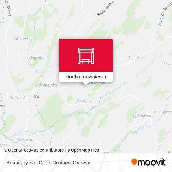 Bussigny-Sur-Oron, Croisée Karte