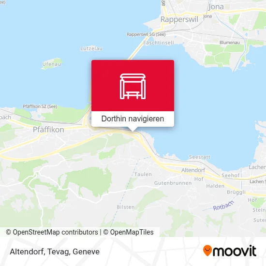 Altendorf, Tevag Karte