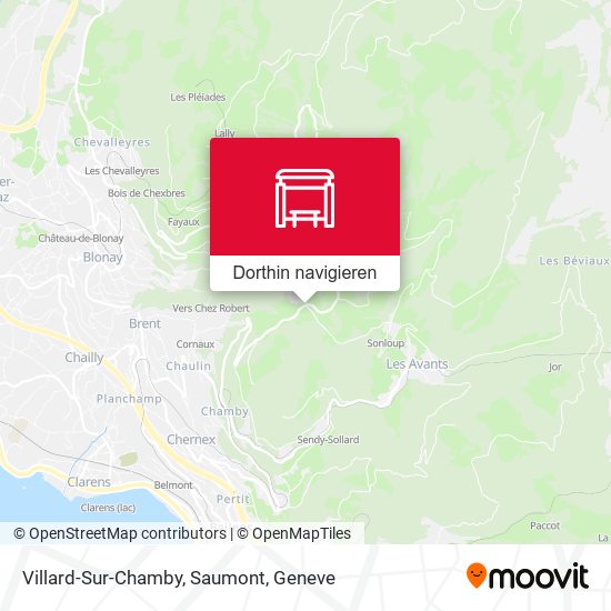 Villard-Sur-Chamby, Saumont Karte