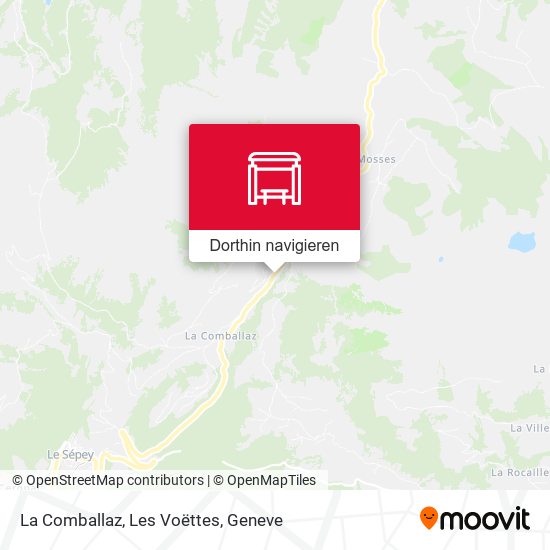 La Comballaz, Les Voëttes Karte