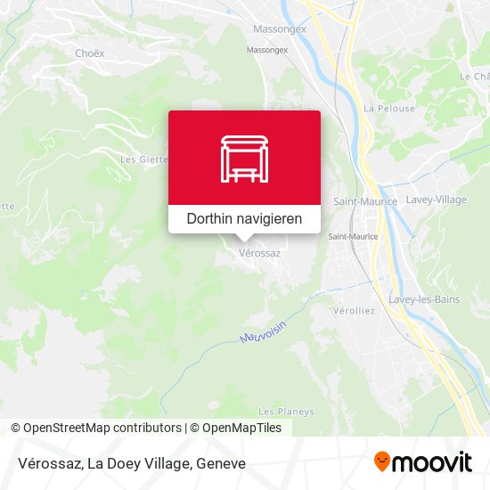 Vérossaz, La Doey Village Karte